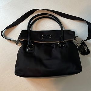 Kate Spade Black Nylon Convertible  Handbag